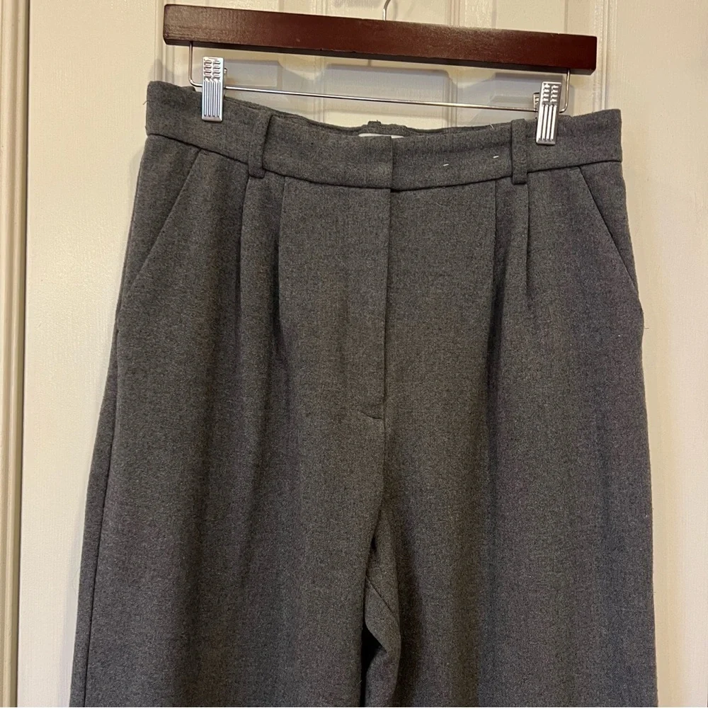 Abercrombie and Fitch Sloane Tailored Trousers Women’s Grey Size 30 / 10 LONG - Picture 4 of 8